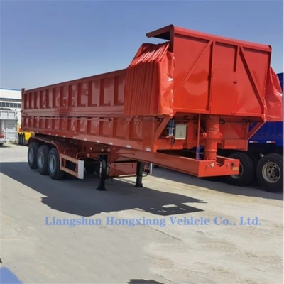 50tons 60tons 80tons Tipping Trailer 3 axles Tractor Dumper Kolentransport Halve aanhanger