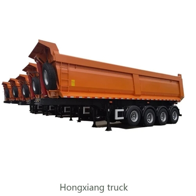 Truck Trailer Tipper Trailer Verkoop Zwaar werk 3 4 5 Assen 45 Kubische U-vorm Dump Tractor