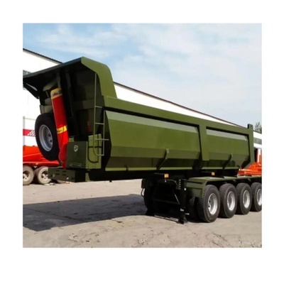 Hydraulische auto-hauler vervoerder transport half vrachtwagen aanhangwagen met twee snelheid landing been