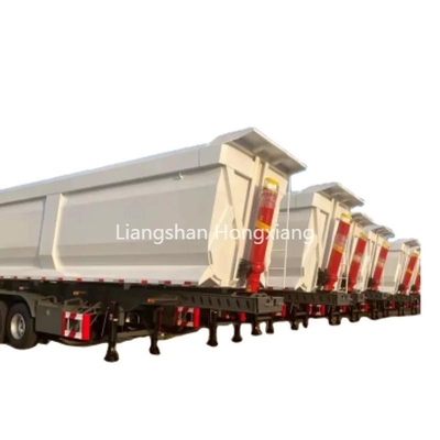 40 voet platbed vrachtwagen aanhangwagen tri-as 40ft platbed half-aanhangwagen voor vervoer