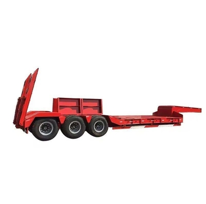 Zelfdompende 6-lijn 12-assige gooseneck lage-bed half-trailer voor zware machines
