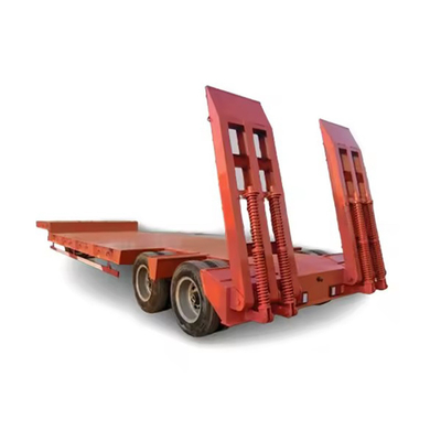 10 bandennummer zware 3 assen lowboy aanhangwagen 60 80 100 ton low bed semi truck aanhangwagen