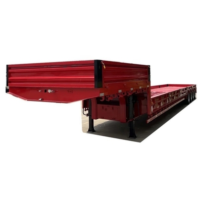 60-80 ton lage platbed aanhangwagen half-aanhangwagen met lichte belastingkwaliteit en 1820 mm loopvlak