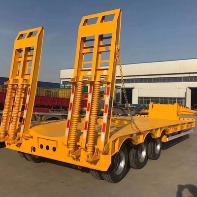 60 80 100 ton Gooseneck Low Loader Trailer Low Bed Lowboy Truck Trailer voor uw