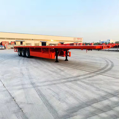 Semi-aanhangwagens met platte trailers Semi-aanhangwagens met 3 assen Container-aanhangwagens met platte trailers Semi-aanhangwagens Truck-aanhangwagens