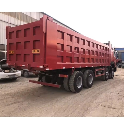HOWO 8X4 375 Tipper 500 pk Tippergebruikte dumptruck met luchtophanging Bestuurder hoofdstoel
