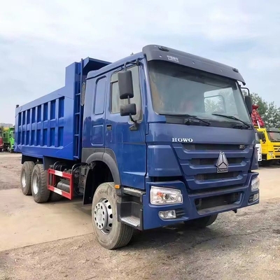 Buisloos bandenontwerp Gebruikte mijnbouw dumptruck HOWO 375HP Rechtsrijder 10 Wiel 6X4