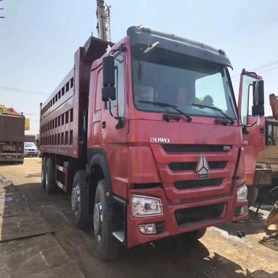 Sinotruck 6*4 371 pk witte gebruikte dumptruck met bestuurder prime s stoel luchtophanging