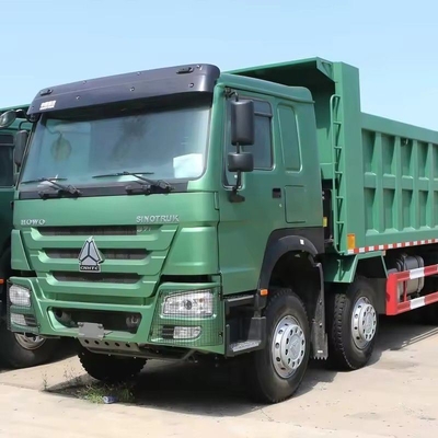 10.2 ton Gebruikte HOWO 371HP Dump Truck Rechtsrijden 8X2 Tipper Truck voor mijnbouw 30 ton