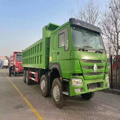10.2 ton Gebruikte HOWO 371HP Dump Truck Rechtsrijden 8X2 Tipper Truck voor mijnbouw 30 ton