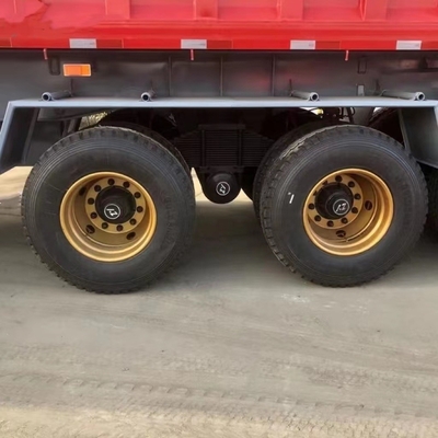50 ton 60 ton en 80 ton capaciteit 4 assen dumptrailer voor platte bezorgdiensten
