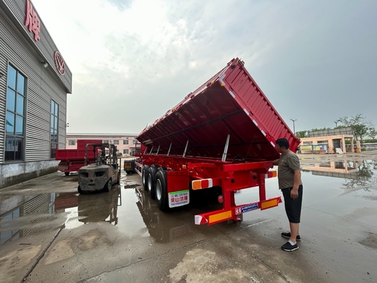 ABS anti-blokkering remsysteem 3 assen hoog bed zelfdumping/tilping halfrijtuig verkoop