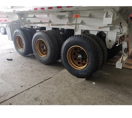 40-80 ton 3-assige U-type dumptruck Halve aanhangwagen met ABS anti-blokkering remstelsel