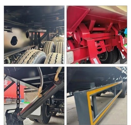 2/3/4 As Custom Dump Truck Trailer 40-100 Ton voor en 1 Jaar After-sales Service