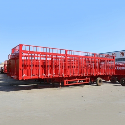 1820 mm tread van type 3-as 40-100 ton zijwand dump half-trailer met materialen