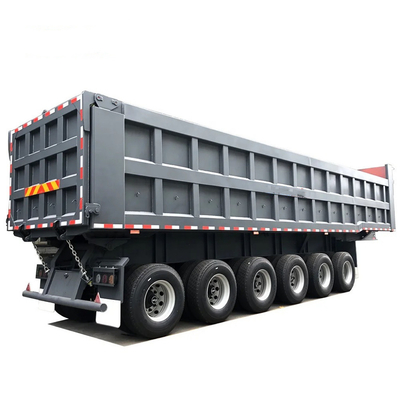 Zelfdompende 6-assige dumptrailer dumptruck transport half-trailer voor zware ladingen