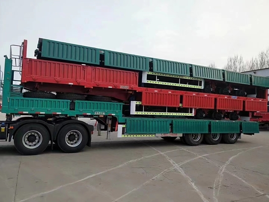 Gemaakt in 3-assige zelfdumping zijwand half-trailer met 1 jaar na-verkoopservice