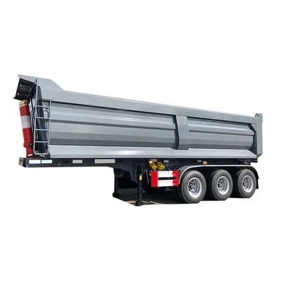 U-vorm kantelende achterdumptrailer 50 60 80 ton Hydraulische kantelmachine met aanpassing