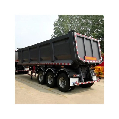 Truck Trailer U-vorm Hydraulische cilinder Achterkant Side Dump Tipping Tipper Truck voor het mijnen van Rock Sand Ore