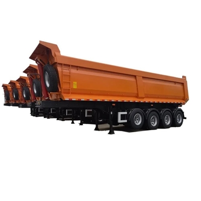 6-assige dumptrailer dumptruck transport half-trailer met ABS anti-blokkeringrem systeem