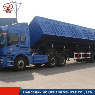 3 assen 35 40 Cbm staal 60 ton zware vrachtwagen dump trailer tipper dump semi-trailer