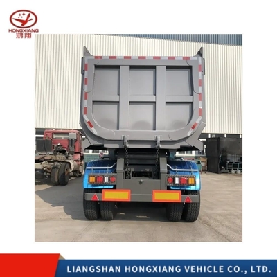 80 ton 4 assen U-vorm dumptruck aanhangwagens/half-aanhangwagens voor vrachtvervoer Goed