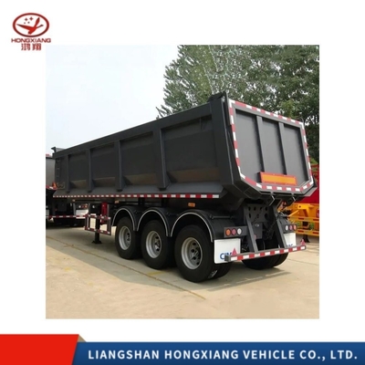 80 ton 4 assen U-vorm dumptruck aanhangwagens/half-aanhangwagens voor vrachtvervoer Goed