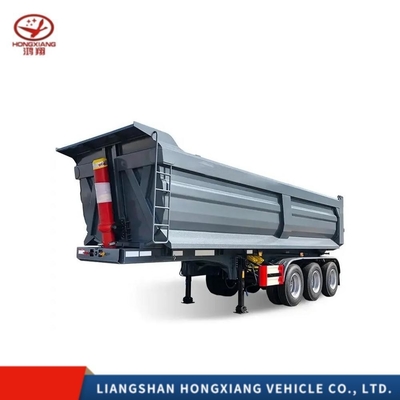 80 ton 4 assen U-vorm dumptruck aanhangwagens/half-aanhangwagens voor vrachtvervoer Goed