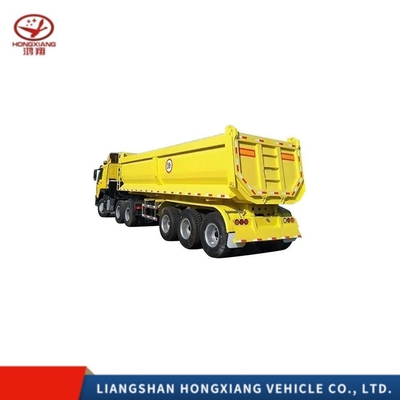 Lichte 3-assige 40ft container truck tipper Semi-Dump trailer met staalkwaliteit