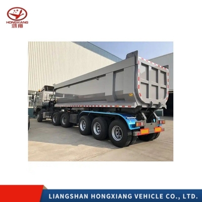 Lichte 3-assige 40ft container truck tipper Semi-Dump trailer met staalkwaliteit