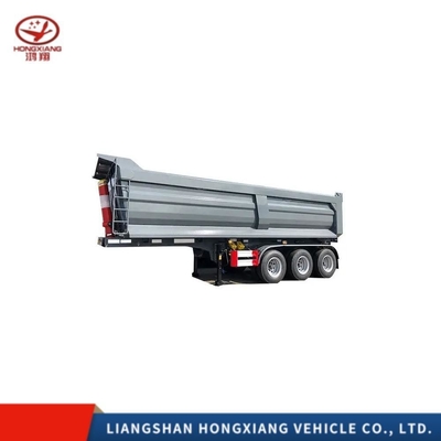 Lichte 3-assige 40ft container truck tipper Semi-Dump trailer met staalkwaliteit