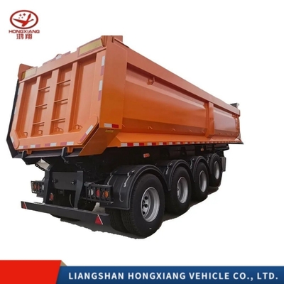 Lichte 3-assige 40ft container truck tipper Semi-Dump trailer met staalkwaliteit