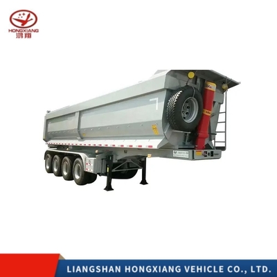 Semi-tipper-aanhangwagen van het type van een bestelwagen 35cbm 60 ton achterste dumptruck-aanhangwagen voor het transport van grote hoeveelheden