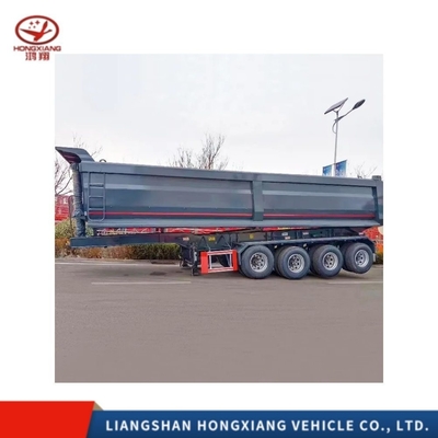 Semi-tipper-aanhangwagen van het type van een bestelwagen 35cbm 60 ton achterste dumptruck-aanhangwagen voor het transport van grote hoeveelheden