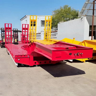 12r22.5 banden hydraulische gooseneck low lowboy low bed half-trailer voor zwaar vervoer