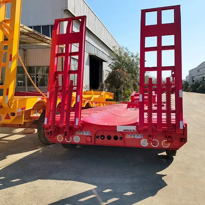 12r22.5 banden hydraulische gooseneck low lowboy low bed half-trailer voor zwaar vervoer