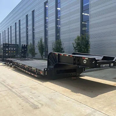 Garantie 40ft Skeleton Low Flatbed Semi-Trailer met ABS Anti-Block Braking System