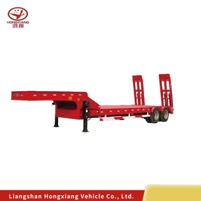 Gelieve de klantenservice te raadplegen voor Flatbed 3axels 80tons Lowbed Trailer Low Bed Semi Trailer