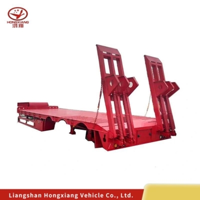 Gelieve de klantenservice te raadplegen voor Flatbed 3axels 80tons Lowbed Trailer Low Bed Semi Trailer