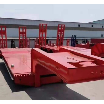 Laagste 3 assen 14m 40ft platbed laag bed half-trailer met ABS anti-blokkering rem systeem