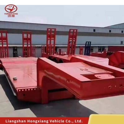 3axels Lowbed Low Bed Truck Semi Trailer Aanpassing en Heavy Duty voor uw eisen