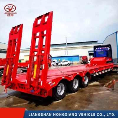3 Assen 20FT 40FT 60 Tonnen laagbed Semi-trailer Truck Niet zelfdumping en 2240mm loopvlak