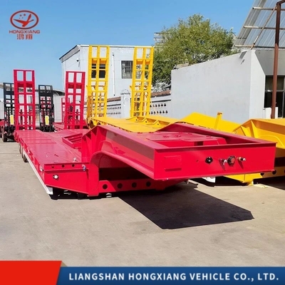 Flatbed Semi-trailer Steel Plate Suspension/Air Suspension 60t 80t 100t 120t Aanpassing