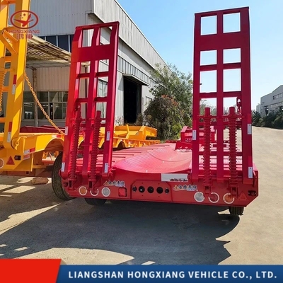Flatbed Semi-trailer Steel Plate Suspension/Air Suspension 60t 80t 100t 120t Aanpassing