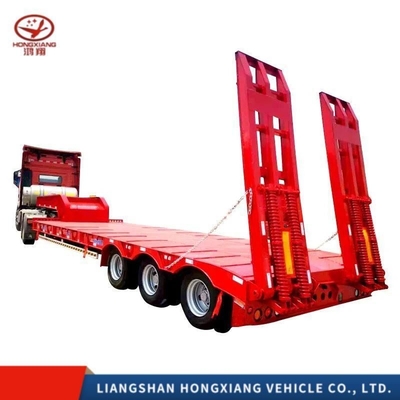 Flatbed Semi-trailer Steel Plate Suspension/Air Suspension 60t 80t 100t 120t Aanpassing