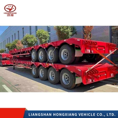 Flatbed Semi-trailer Steel Plate Suspension/Air Suspension 60t 80t 100t 120t Aanpassing
