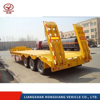 Semi-trailers met een laag bed van 60 ton met ABS-remsystemen en een plat bed