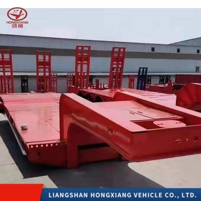 Semi-trailers met een laag bed van 60 ton met ABS-remsystemen en een plat bed