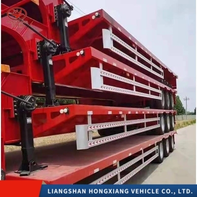 3 assen laaggelegen half-aanhanger met automatische ladder ABS anti-vergrendelingssysteem