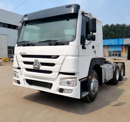Gebruikte HOWO 6X4 371HP 375 Truck Tractor Head met 8,2 ton laadvermogen en prestaties